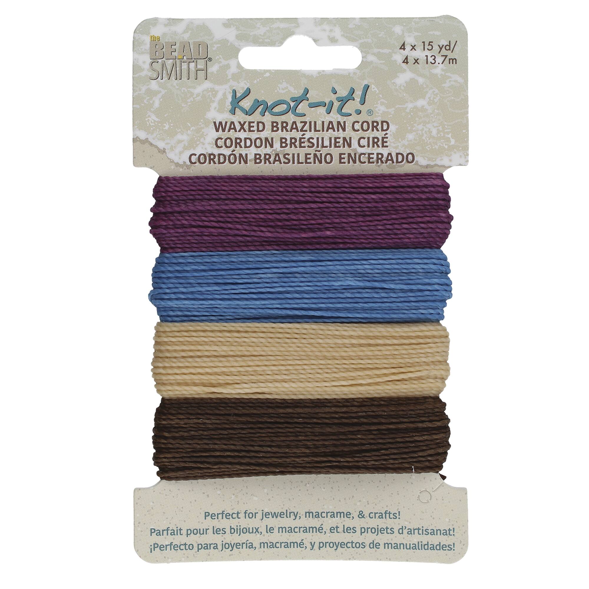 Beadsmith® Knot-it!™ Waxed Brazilian Cord